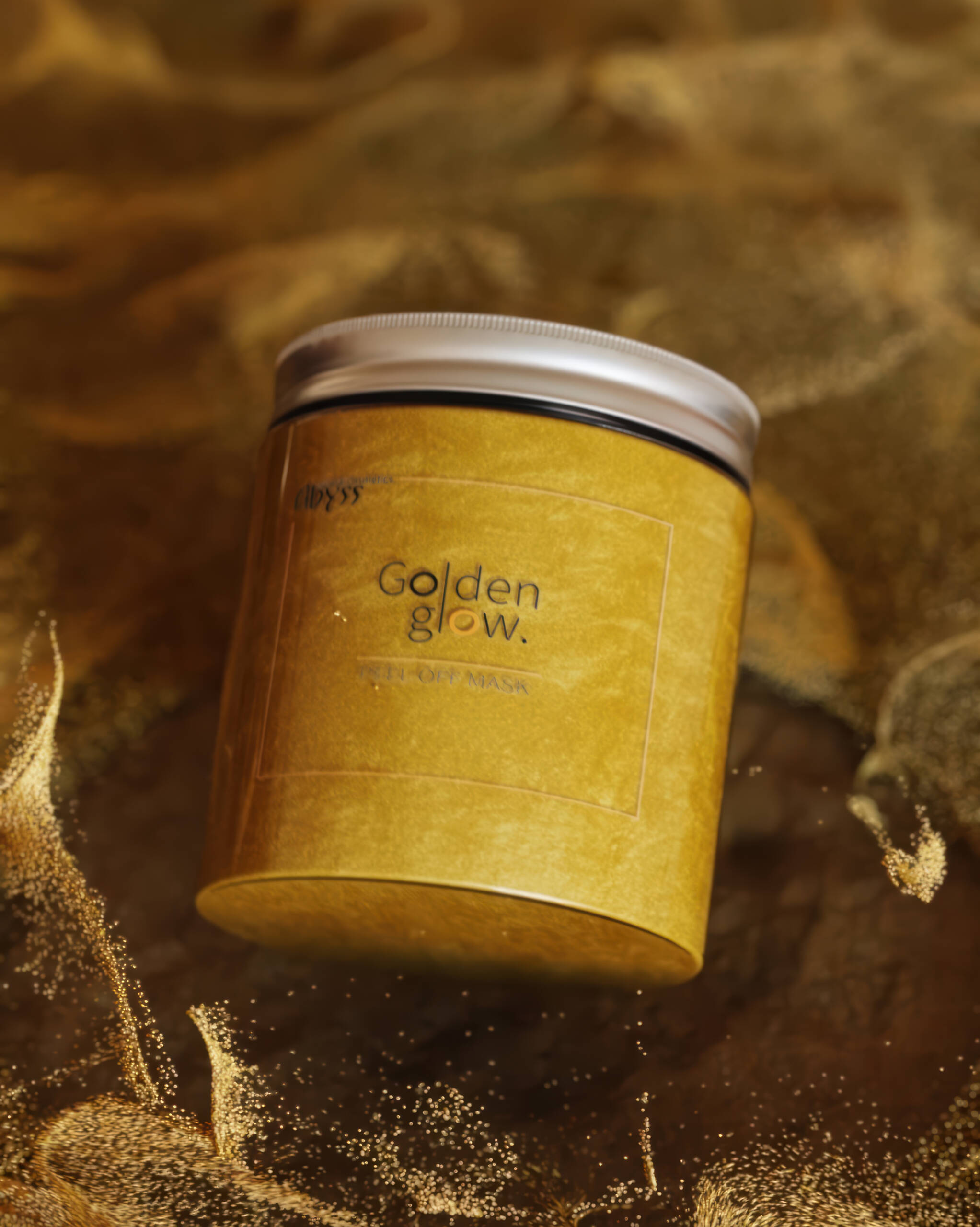 Golden glow 3D particle animation