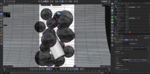 3D model with various spherical shapes